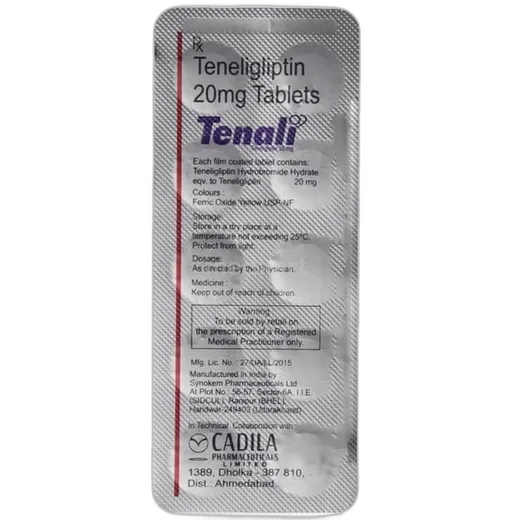 tenali 20mg tablet 10's